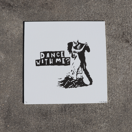 Dance With Me Screenprinted Canvas