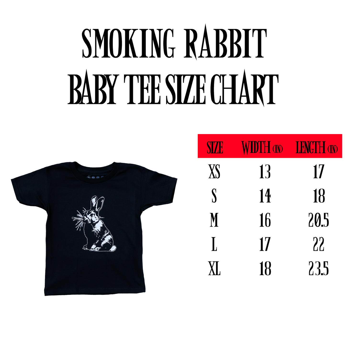Smoking Rabbit Baby Tee