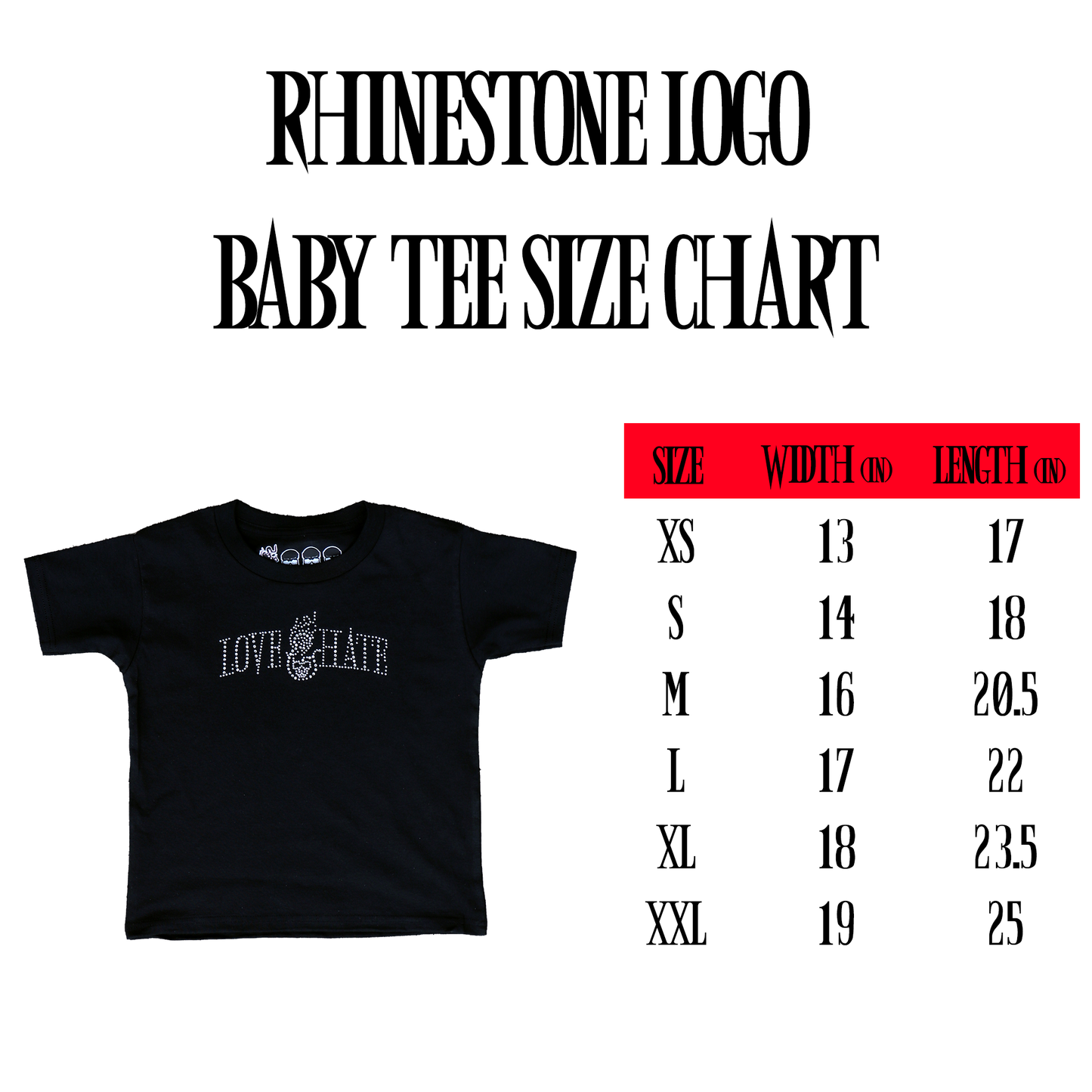 Rhinestone Logo Baby Tee